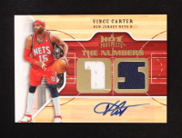 Vince Carter 2008-09 Hot Prospects Numbers Game Autographs Jerseys #NGVC #04/15 at PristineAuction.com