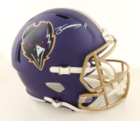 Zay Flowers Signed Ravens Full-Size Speed Helmet (Beckett) at PristineAuction.com