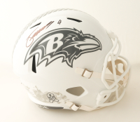 Zay Flowers Signed Ravens Full-Size Salute to Service Alternate Speed Helmet (Beckett) at PristineAuction.com