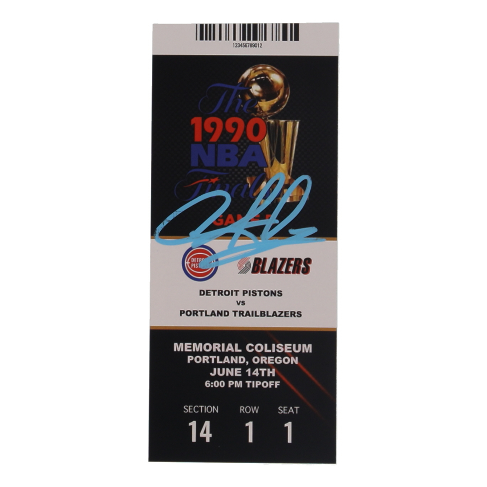Dennis Rodman Signed 1990 NBA Finals Game 5 Commemorative Ticket (JSA) at PristineAuction.com