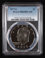 1977-S Eisenhower Silver Dollar - Deep Cameo Proof (PCGS PR69DCAM) at PristineAuction.com