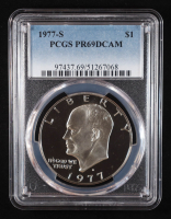 1977-S Eisenhower Silver Dollar - Deep Cameo Proof (PCGS PR69DCAM) at PristineAuction.com