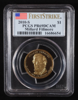 2010-S U.S. Presidential Proof $1 Coin, First Strike - Millard Fillmore 13th President (PCGS PR69DCAM) at PristineAuction.com