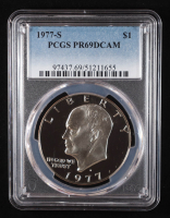 1977-S Eisenhower Silver Dollar - Deep Cameo Proof (PCGS PR69DCAM) at PristineAuction.com