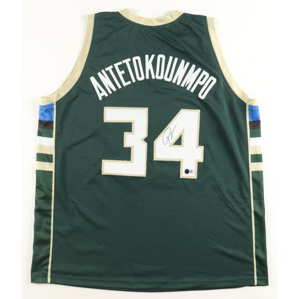 Giannis Antetokounmpo Signed Jersey (Beckett) at PristineAuction.com