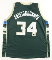 Giannis Antetokounmpo Signed Jersey (Beckett) at PristineAuction.com