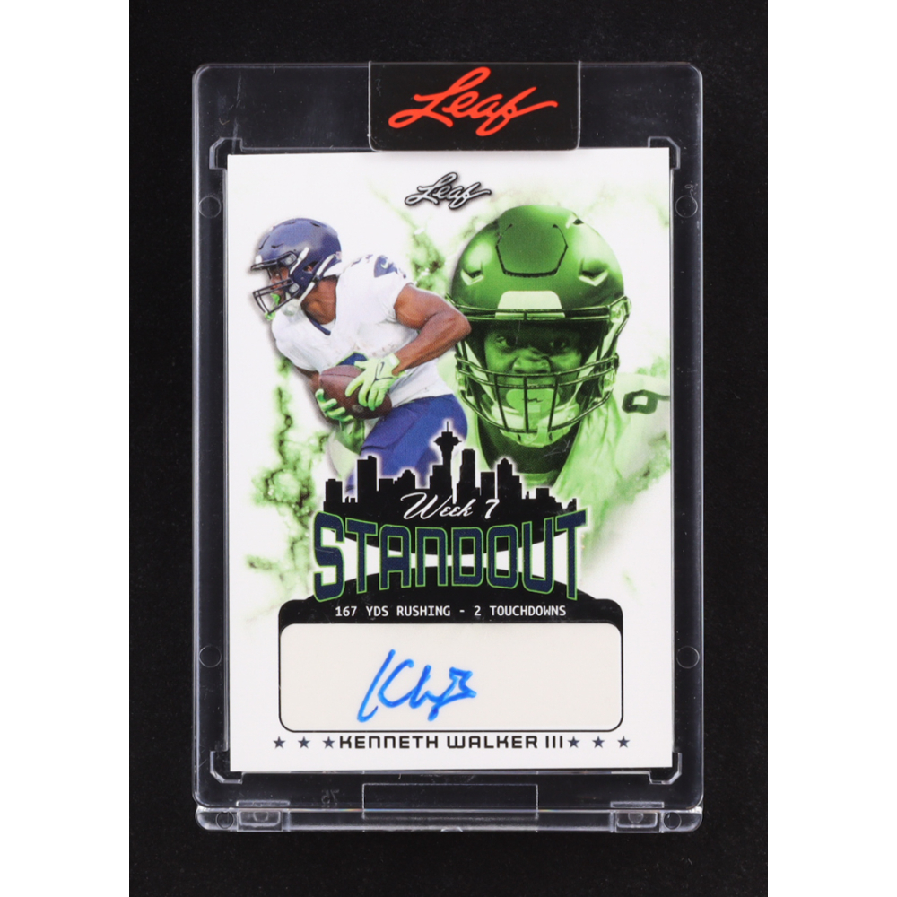Kenneth Walker III 2022 Leaf Exclusive "Standout Week 7" Autograph #49/223 RC at PristineAuction.com