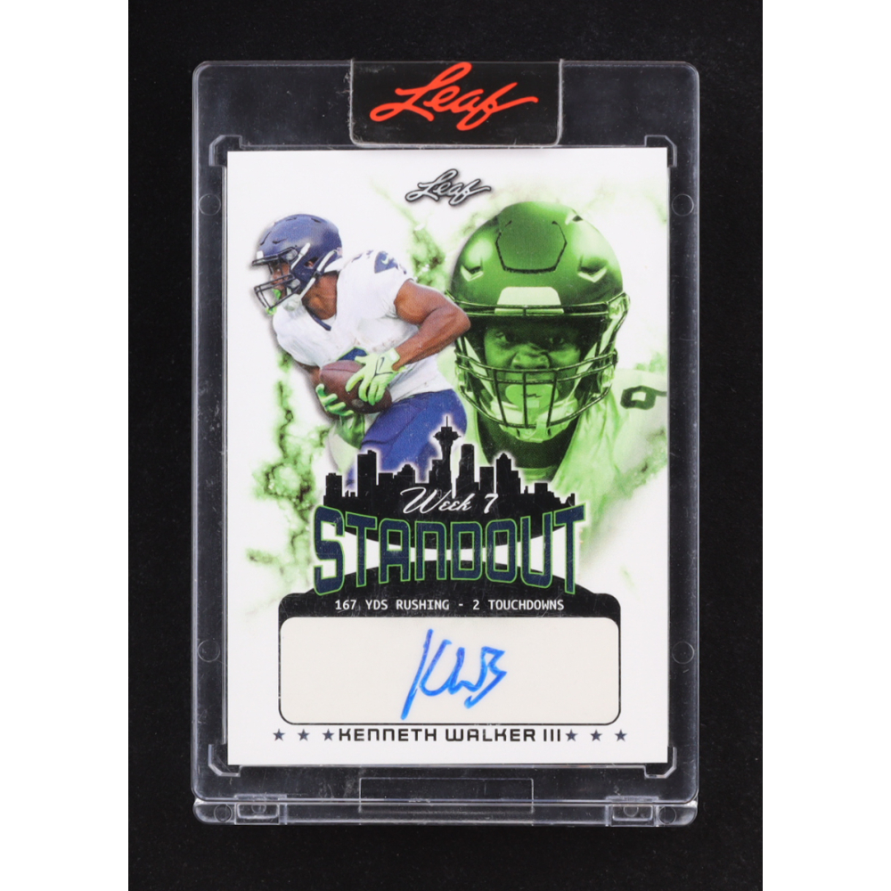 Kenneth Walker III 2022 Leaf Exclusive "Standout Week 7" Autograph #34/223 RC at PristineAuction.com
