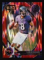 Lamar Jackson 2024 Select Prizm Red Shock #227 #212/249 at PristineAuction.com