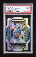 Amon-Ra St. Brown 2021 Select Prizm Silver Die Cut #273 RC (PSA 9) at PristineAuction.com
