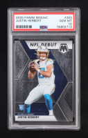 Justin Herbert 2020 Panini Mosaic #263 DEB RC (PSA 10) at PristineAuction.com