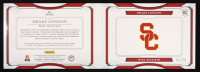Drake London 2022 Panini National Treasures Collegiate College Material Signatures Booklet Blue #12 #63/75 RC at PristineAuction.com