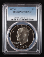 1977-S Eisenhower Silver Dollar - Deep Cameo Proof (PCGS PR69DCAM) at PristineAuction.com