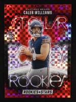 Caleb Williams 2024 Rookies and Stars Stellar Rookies Red Plaid #10 RC at PristineAuction.com