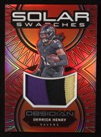 Derrick Henry 2024 Panini Obsidian Solar Swatches Red #27 #15/75 at PristineAuction.com