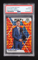 Stephen Curry 2019-20 Panini Mosaic Mosaic Reactive Orange #299 MVP (PSA 10) at PristineAuction.com
