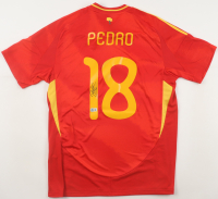 Pedro Signed Spain Adidas Authentic Jersey (Beckett) at PristineAuction.com