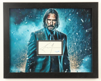 Keanu Reeves Signed Cut "John Wick" Custom Framed Photo Display (ACOA) at PristineAuction.com