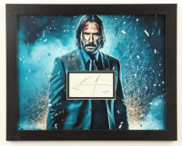 Keanu Reeves Signed Cut "John Wick" Custom Framed Photo Display (ACOA) at PristineAuction.com