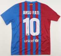 Ansu Fati Signed FC Barcelona Nike Authentic Jersey (Beckett) at PristineAuction.com