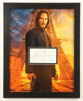 Keanu Reeves Signed Cut "John Wick" Custom Framed Photo Display (ACOA) at PristineAuction.com