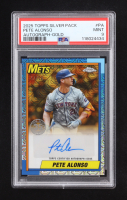 Pete Alonso 2025 Topps '90 Topps Silver Pack Chrome Autographs Gold Refractors #90CAPA #47/50 (PSA 9) at PristineAuction.com