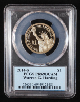 2014-S U.S. Presidential Proof $1 Coin - Warren G. Harding 29th President (PCGS PR69DCAM) at PristineAuction.com