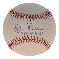 Don Larsen Signed OML Baseball Inscribed "PG 10-8-56" (Beckett) at PristineAuction.com