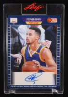 Stephen Curry 2021 Leaf Pro Set Sports Autographs Navy Blue #PSASC1A #1/5 at PristineAuction.com