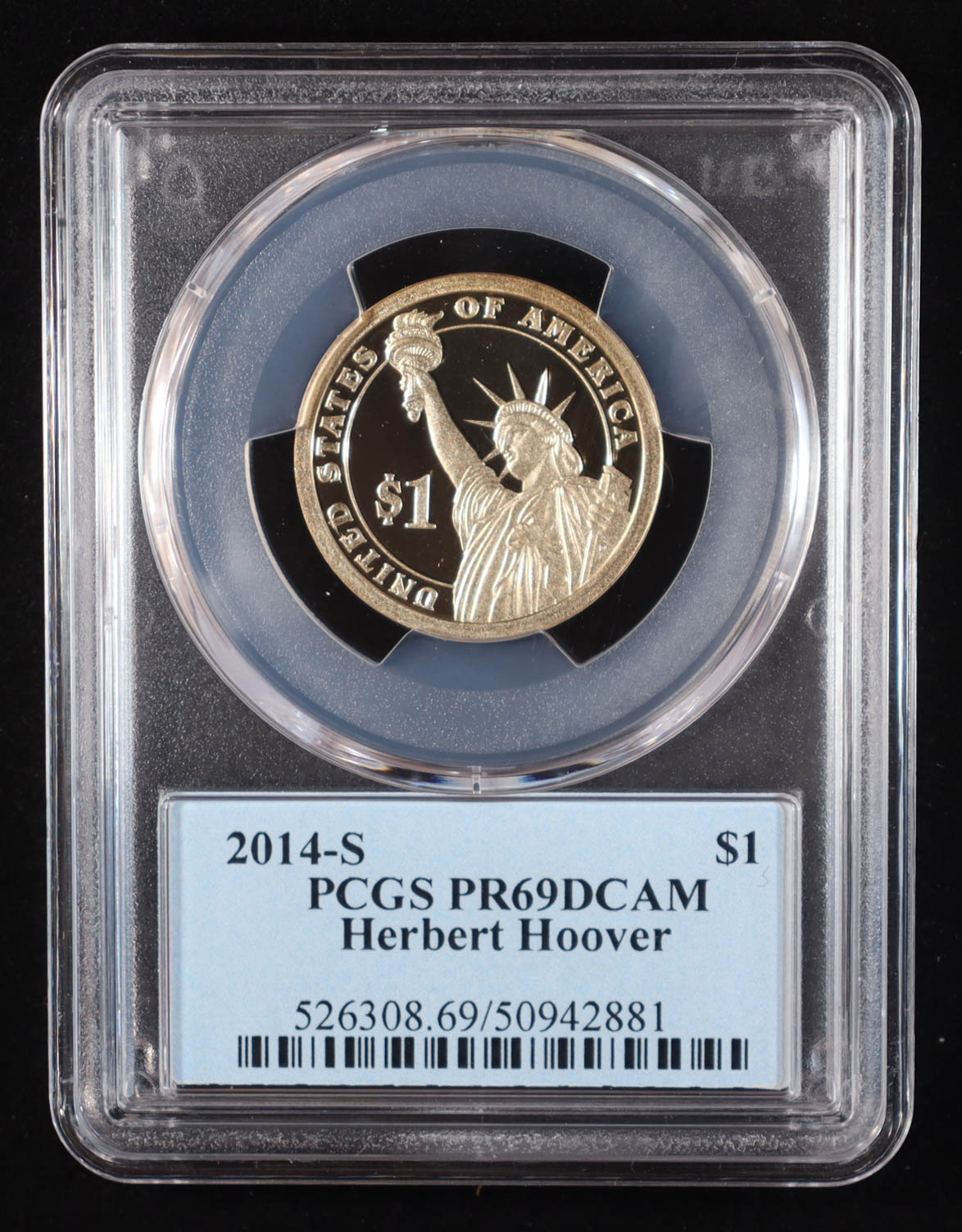 2014-S U.S. Presidential Proof $1 Coin - Herbert Hoover 31st President (PCGS PR69DCAM) at PristineAuction.com 2014-S U.S. Presidential Proof $1 Coin - Herbert Hoover 31st President (PCGS PR69DCAM) at PristineAuction.com
