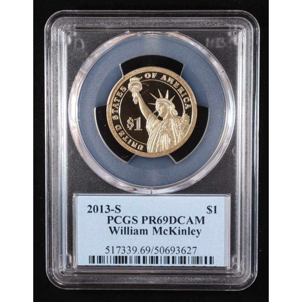 2013-S U.S. Presidential Proof $1 Coin - William McKinley 25th President (PCGS PR69DCAM) at PristineAuction.com
