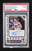 Brandin Podziemski 2023-24 Donruss Optic Signature Series #8 RC (PSA 9) at PristineAuction.com
