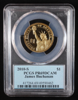 2010-S U.S. Presidential Proof $1 Coin - James Buchanan 15th President (PCGS PR69DCAM) at PristineAuction.com