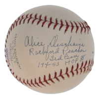 AGBL Baseball Signed by (4) with Ruth Richard, Joan Knebl with Multiple Inscriptions (PSA) at PristineAuction.com