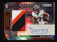 Bucky Irving 2024 Totally Certified Freshman Fabric Signatures Mirror Platinum Blue Camo #20 #19/99 RC at PristineAuction.com