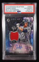Aaron Judge 2016 Bowman Inception Relic Autographs #IARAJ RC (PSA | Autograph Grade 10) at PristineAuction.com