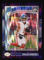 Malik Nabers 2024 Donruss Optic Rated Rookie Purple Shock #271 RC at PristineAuction.com