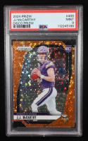 JJ McCarthy 2024 Panini Prizm Prizms Orange Disco #400 RC (PSA 9) at PristineAuction.com