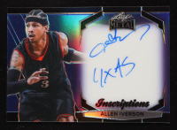 Allen Iverson 2024 Leaf Metal Inscriptions Prismatic Blue #MHIAI1 #088/100 at PristineAuction.com