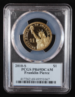 2010-S U.S. Presidential Proof $1 Coin - Franklin Pierce 14th President (PCGS PR69DCAM) at PristineAuction.com