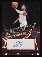Jalen Brunson 2022-23 Elite Impact Impressions Autographs Red #3 #39/49 at PristineAuction.com