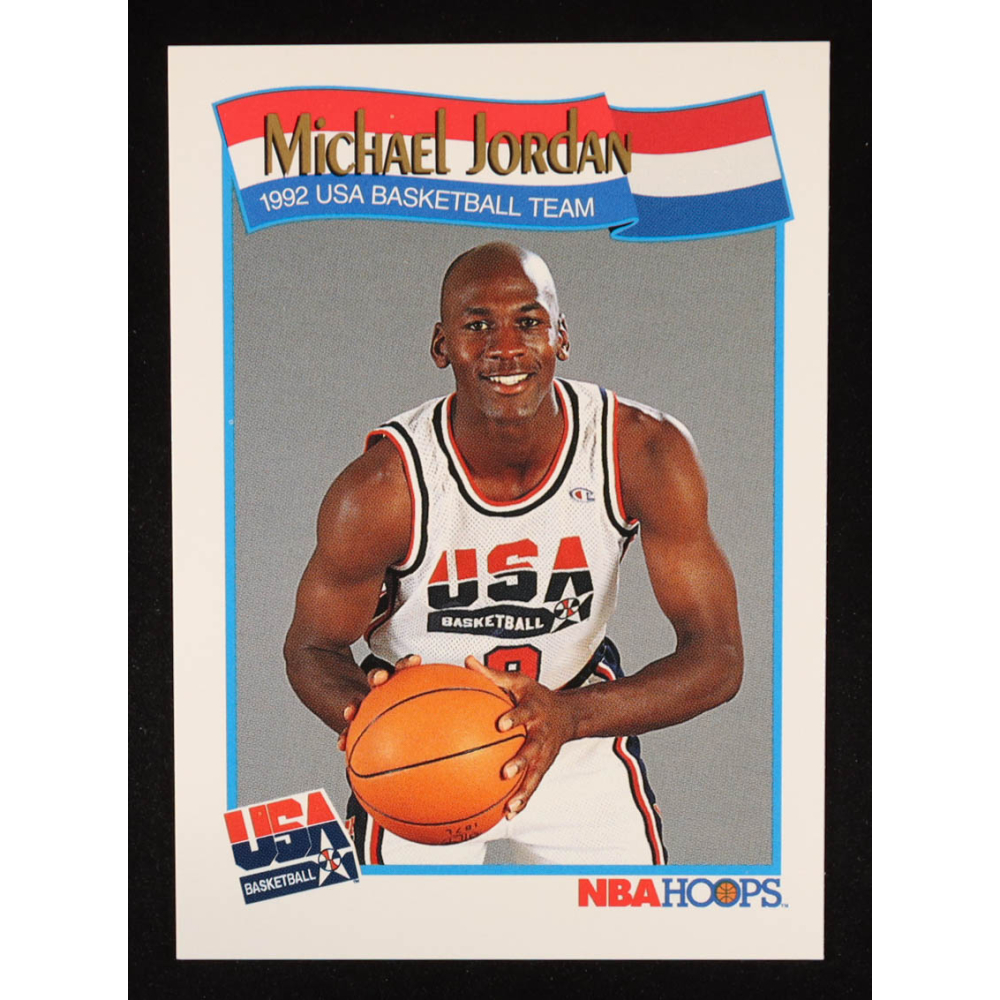 Michael Jordan 1991-92 Hoops #579 USA at PristineAuction.com