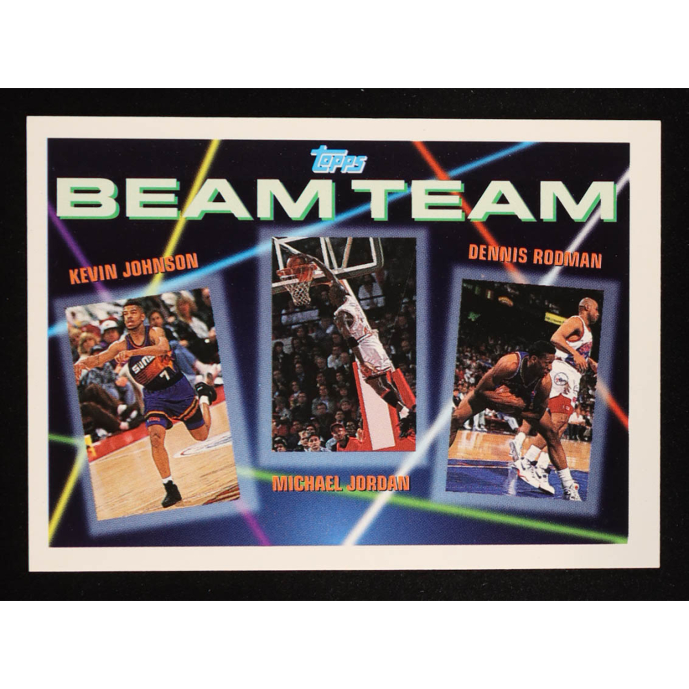 Kevin Johnson / Michael Jordan / Dennis Rodman 1992-93 Topps Beam Team #3 at PristineAuction.com