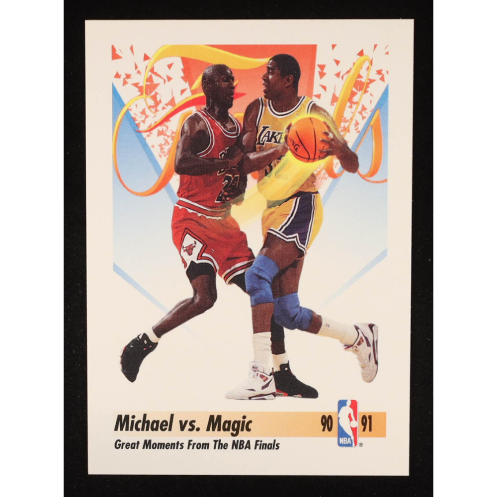Magic Johnson / Michael Jordan 1991-92 SkyBox #333 FIN at PristineAuction.com