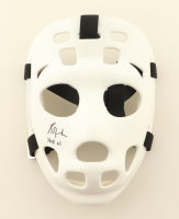 Grant Fuhr Signed Throwback Hockey Goalie Mask Inscribed "HOF 03" (Schwartz) at PristineAuction.com