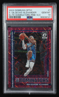 Shai Gilgeous-Alexander 2023-24 Donruss Optic Elite Dominators Pink Velocity #1 #79/79 (PSA 10) at PristineAuction.com