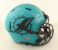 Ricky Williams Signed Dolphins Full-Size Rave Alternate Speed Helmet Inscribed "Smoke Weed Everyday!" (Schwartz) at PristineAuction.com
