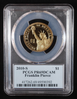 2010-S U.S. Presidential Proof $1 Coin - Franklin Pierce 14th President (PCGS PR69DCAM) at PristineAuction.com