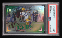 Jayden Daniels 2024 Panini Luminance Green #182 #082/100 RC (PSA 9) at PristineAuction.com