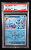 Vaporeon 2023 Pokemon Scarlet and Violet 151 Reverse Foil #134 (PSA 10) at PristineAuction.com